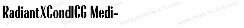RadiantXCondICG Medi字体转换